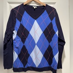 Talbots Navy v-neck sweater